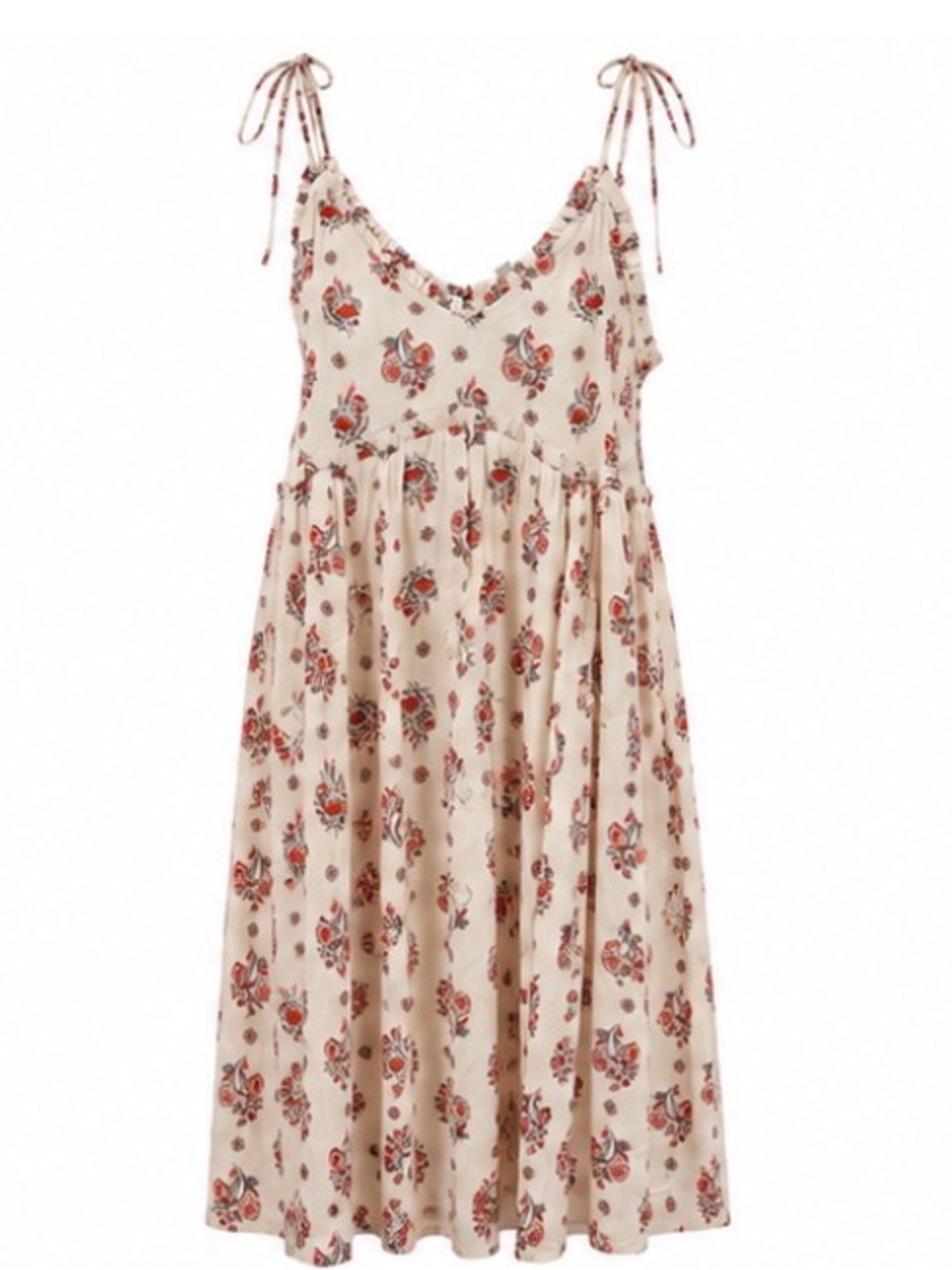 Patrons of Peace Floral Tie Strap Mini Dress